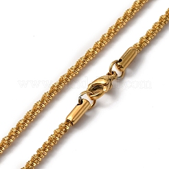 Ion Plating(IP) 304 Stainless Steel Link Chain Bracelets & Necklaces&nbsp;SJEW-F220-01A-G