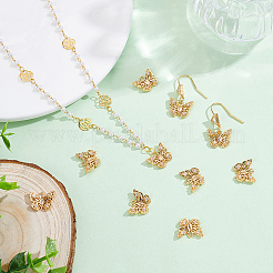 10Pcs Brass Micro Pave Clear Cubic Zirconia Pendants&nbsp;KK-BBC0025-68