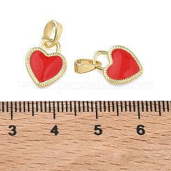 Brass Enamel Pendants&nbsp;KK-B170-29G-02