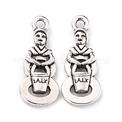Tibetan Style Alloy Pendants&nbsp;TIBE-XCP0000-17AS-NR