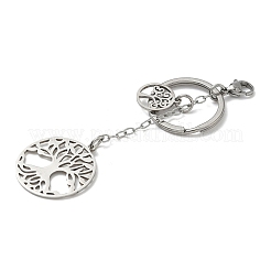 4Pcs 304 Stainless Steel Keychains&nbsp;KEYC-FH00066