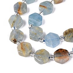 Natural Blue Calcite Beads Strands&nbsp;G-P534-A24-02