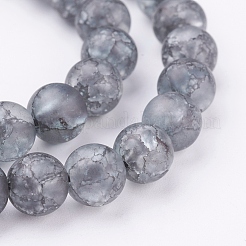 Synthetic Crackle Quartz Bead Strands&nbsp;CCG-K002-6mm-08