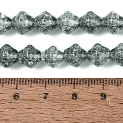 Transparent Crackle Glass Beads Strands&nbsp;GLAA-Q115-04A-02