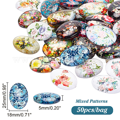 Glass Cabochons&nbsp;GLAA-PH0002-20-1