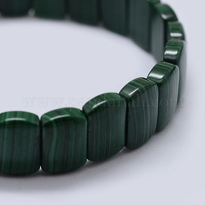 Natural Malachite Stretch Bracelets&nbsp;BJEW-F327-04-1