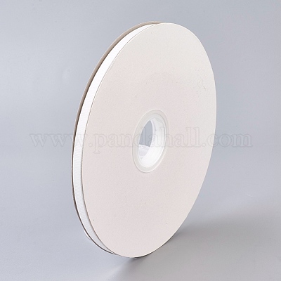 Polyester Grosgrain Ribbon&nbsp;OCOR-WH0031-A05-1