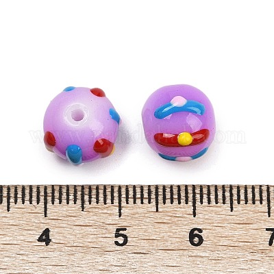 Baking Paint Glass Enamel Beads&nbsp;LAMP-R004-05G-1