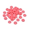 Handmade Polymer Clay Beads, Disc/Flat Round, Heishi Beads, Salmon, 8x0.5~1mm, Hole: 2mm, about 13000pcs/1000g