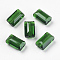 K9 Glass, Imitation Austrian Crystal Beads, Grade AAA, Faceted, Rectangle, Green, 10x15.5x7mm, Hole: 0.9~1mm