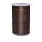 Waxed Polyester Cord, 9-Ply, Saddle Brown, 0.65mm, about 21.87 yards(20m)/roll