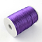 Polyester Cords, Satin Rattail Cord, Mauve, 2mm, about 98.42 yards(90m)/roll
