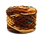 Soft Crocheting Polyester Yarn, Thick Knitting Yarn for Scarf, Bag, Cushion Making, Segment Dyed, Colorful, 7mm