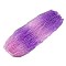 Baking Paint Transparent Glass Beads, Gradient Color, Segmented Multi-color Beads, Round, Blue Violet, 8mm, Hole: 1mm, about 106pcs/strand, 31.10''(79cm)