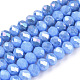 Electroplate Glass Beads Strands&nbsp;EGLA-A034-P4mm-B28-1