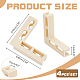 Plastic Corner Vertical Buckle&nbsp;AJEW-WH0472-38-2