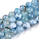 Natural Fire Crackle Agate Beads Strands&nbsp;G-S346-8mm-19-1
