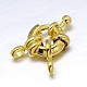 Brass Spring Ring Clasps&nbsp;KK-L082C-01G-1