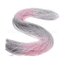 Transparent Gradient Color Glass Beads Strands&nbsp;GLAA-G101-2mm-02