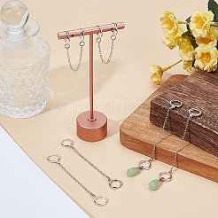 6Pcs Brass Hoop Earrings&nbsp;HJEW-OC00314