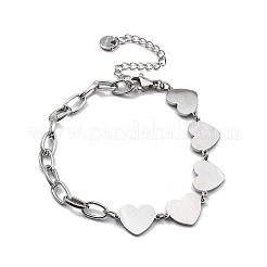 304 Stainless Steel Link Chains Bracelets&nbsp;BJEW-P343-02P