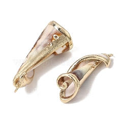 Brass & Natural Shell Pendants&nbsp;SH-CBA27C9-12