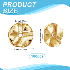 100Pcs Brass Spacer Beads&nbsp;KK-PH0011-43G