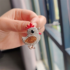 Chick Alloy Rhinestone Brooches&nbsp;PW-WG23392-01