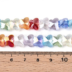 Transparency Glass Beads Strands&nbsp;GLAA-T025-03B-01