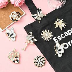 8Pcs 8 Styles Enamel Pins&nbsp;JEWB-CJ0003-16