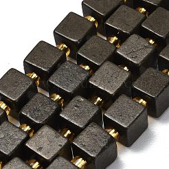 Natural Gold Pyrite/Golden Pyrite Beads Strands&nbsp;G-F833-N01-01