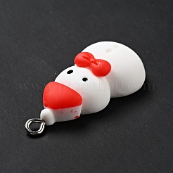 Christmas Opaque Resin Pendants&nbsp;X-RESI-G043-A09