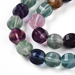 Natural Colorful Fluorite Beads Strands&nbsp;G-T139-55