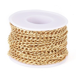 Ion Plating(IP) 304 Stainless Steel Cuban Link Chains&nbsp;CHS-G011-12G