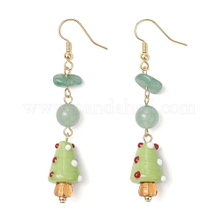 4 Pairs Brass Mushroom Dangle Earrings&nbsp;EJEW-TA00689