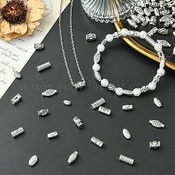 100Pcs 10 Styles Tibetan Style Zinc Alloy Spacer Beads&nbsp;FIND-CJ0004-94