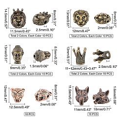 Tibetan Style Alloy Beads&nbsp;PALLOY-PH0013-72-RS