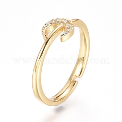 Adjustable Brass Finger Rings&nbsp;RJEW-G096-33G