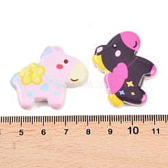 Opaque Printed Acrylic Beads&nbsp;OACR-A045-01