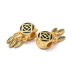 Rack Plating Brass European Beads&nbsp;KK-M245-01MAG