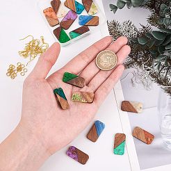 DIY Dangle Rectangle Earring Making Kits&nbsp;DIY-OC0006-08