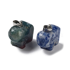 Natural & Synthetic Mixed Gemstone Pendants&nbsp;G-B068-11P