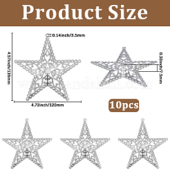 10Pcs Iron Pendants&nbsp;IFIN-GF0001-55A
