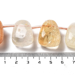 Heated Natural Citrine Beads Strands&nbsp;G-P528-E02-01
