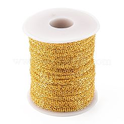 Brass Flat Oval Cable Chains&nbsp;CH030-G