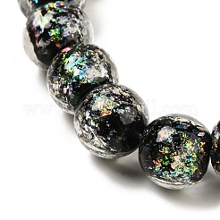 Handmade Dichroic Foil Glass Beads Strands&nbsp;DICH-U001-06C