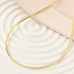 1MM Brass Snake Chain Necklaces for Women Men&nbsp;NJEW-F350-01G