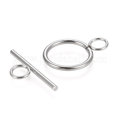 Tarnish Resistant 304 Stainless Steel Toggle Clasps&nbsp;STAS-F251-01P
