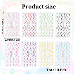 8Pcs Gradient Line Nail Art Stickers&nbsp;MRMJ-GF0001-59