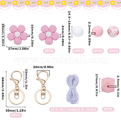DIY Flower Keychain Making Kit&nbsp;DIY-SC0022-47